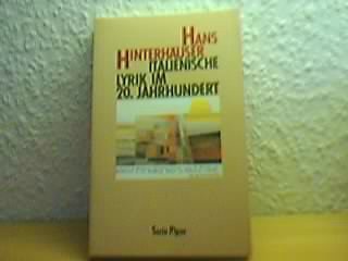 Italienische Lyrik im 20. Jahrhundert. Essays Books