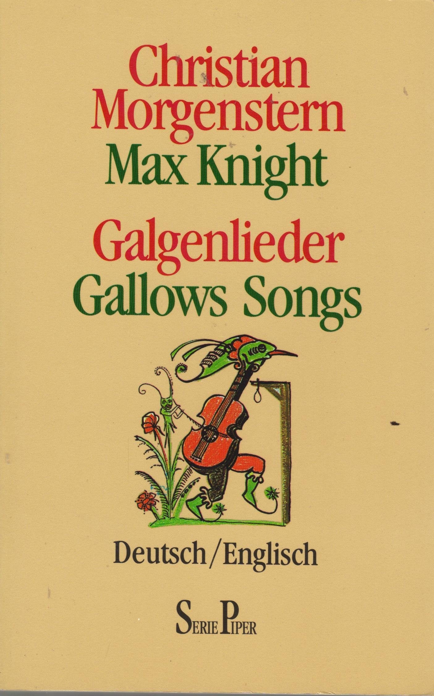 Galgenlieder Gallow Songs und andere Gedichte Poetry