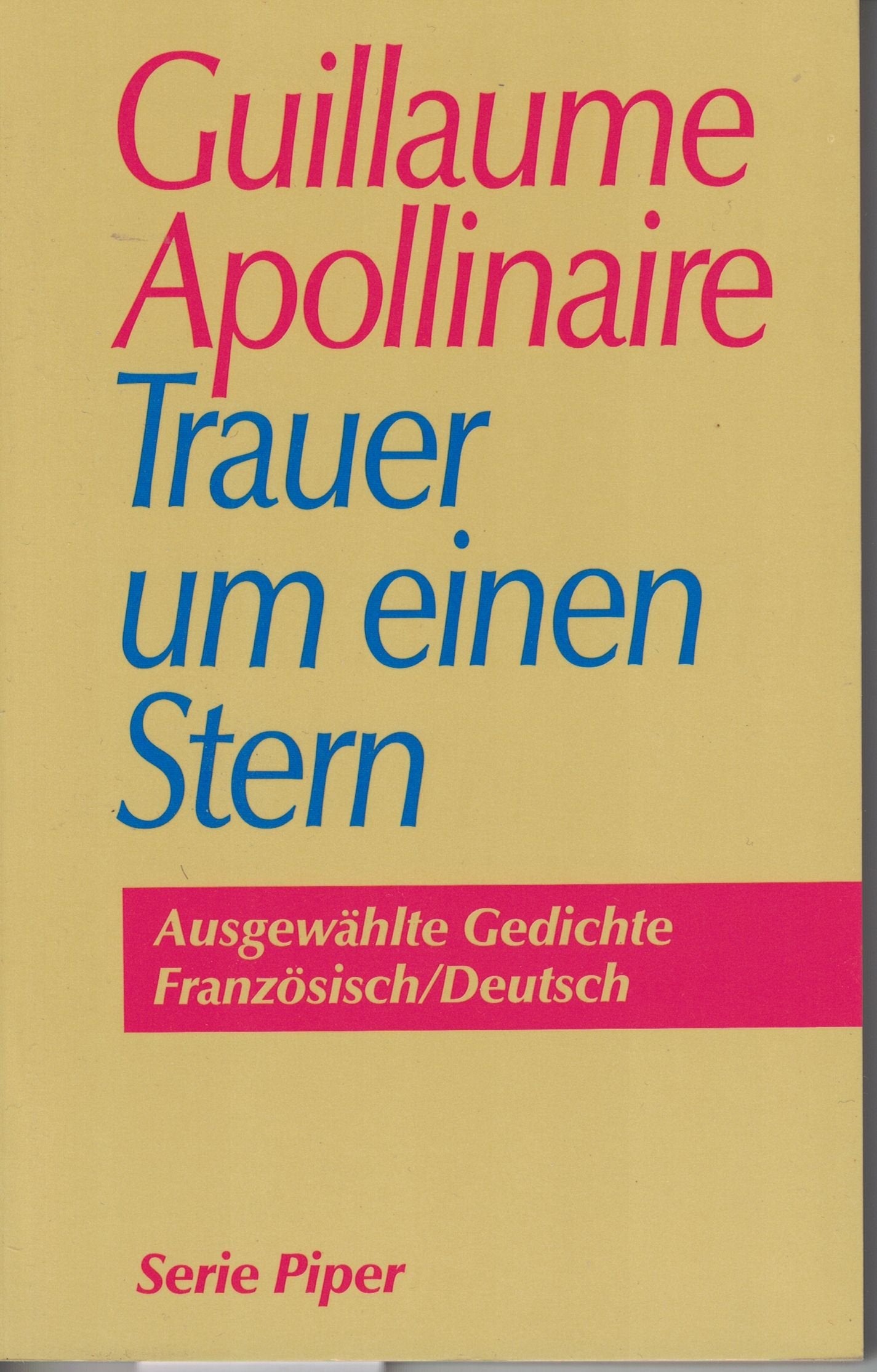 Trauer um einen Stern. Ausgewählte Gedichte. Deutsch-Französ. Books