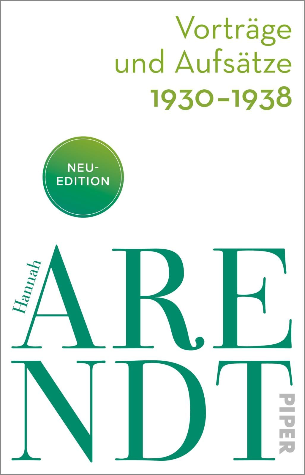 Vorträge und Aufsätze 1930–1938 Philosophy