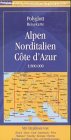 Polyglott Reisekarten, Alpen, Norditalien, Cote d' Azur Maps & Plans