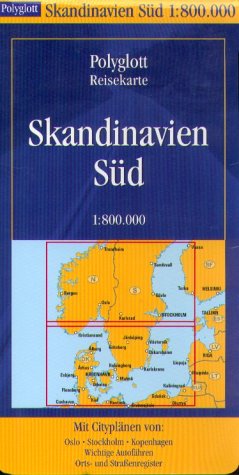 Polyglott Reisekarten, Südskandinavien Maps & Plans