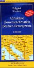 Polyglott Reisekarten, Adriaküste, Slowenien/Kroatien, Bosnien-Herzegowina Maps & Plans