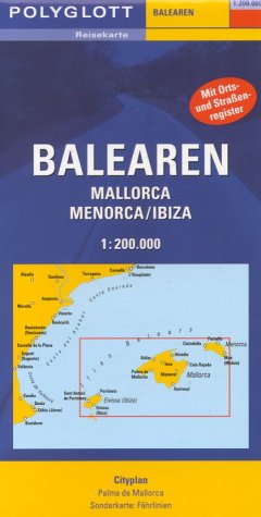 Polyglott Reisekarten, Balearen Maps & Plans
