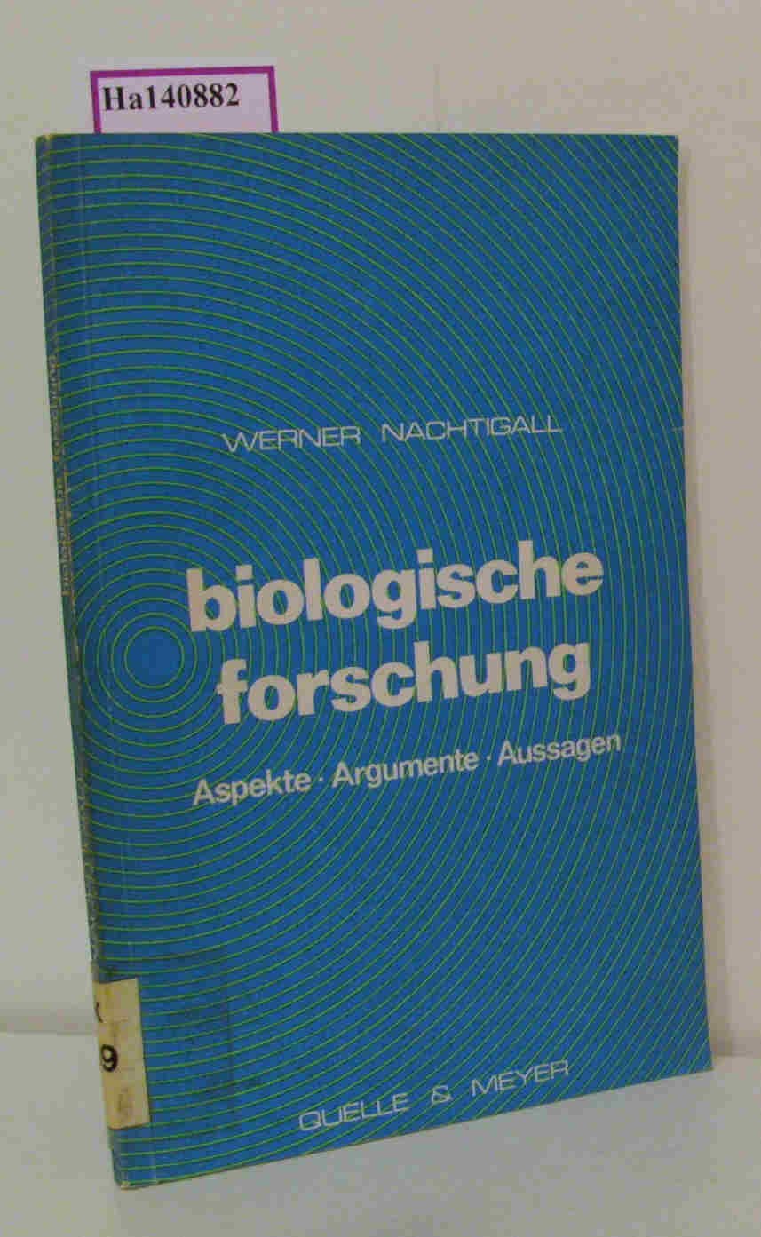 Einführung in biologisches Denken und Arbeiten. Aspekte, Argumente, Aussagen. Books