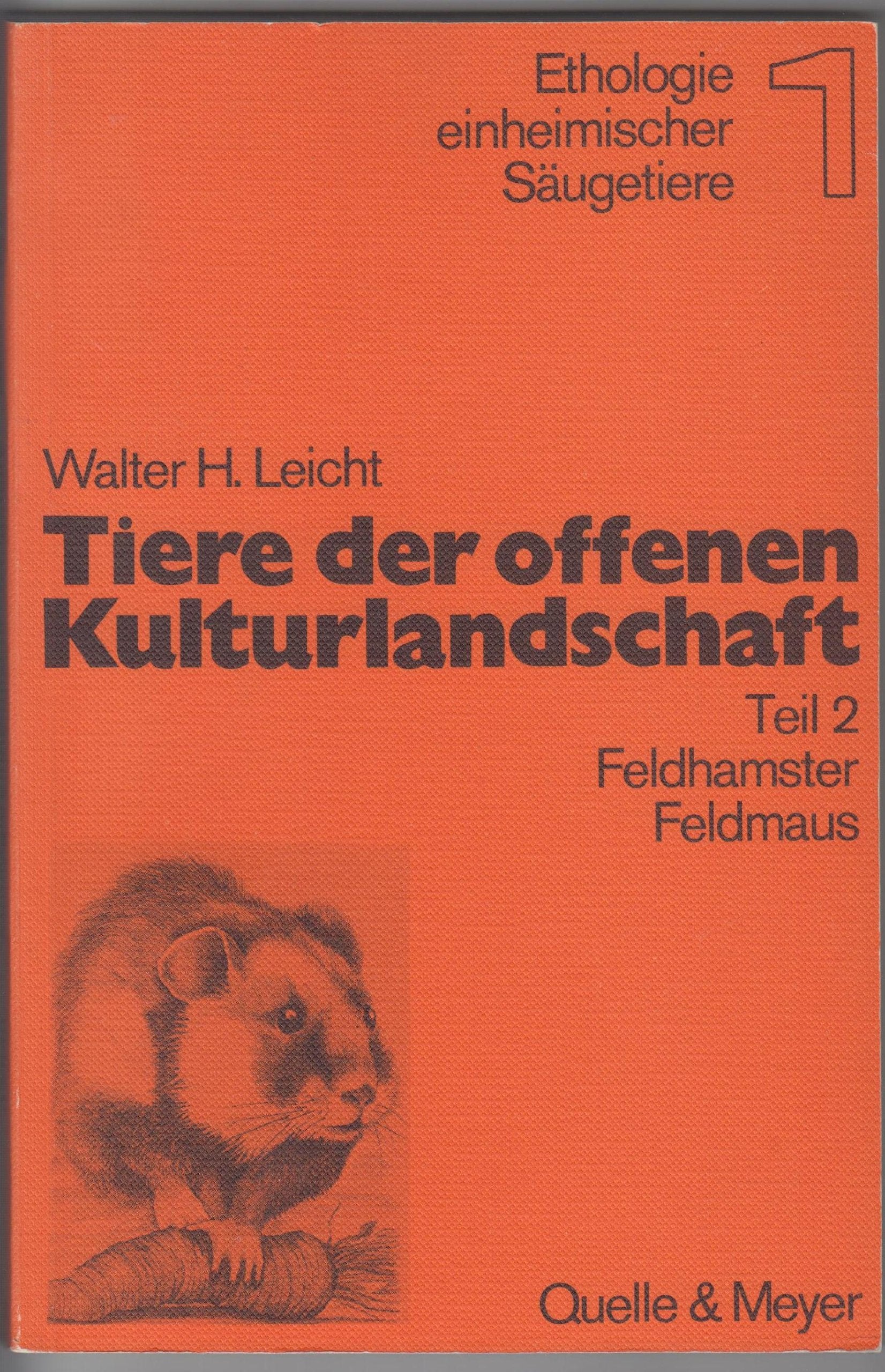 Tiere der offenen Kulturlandschaft II Feldhamster, Feldmaus Pets