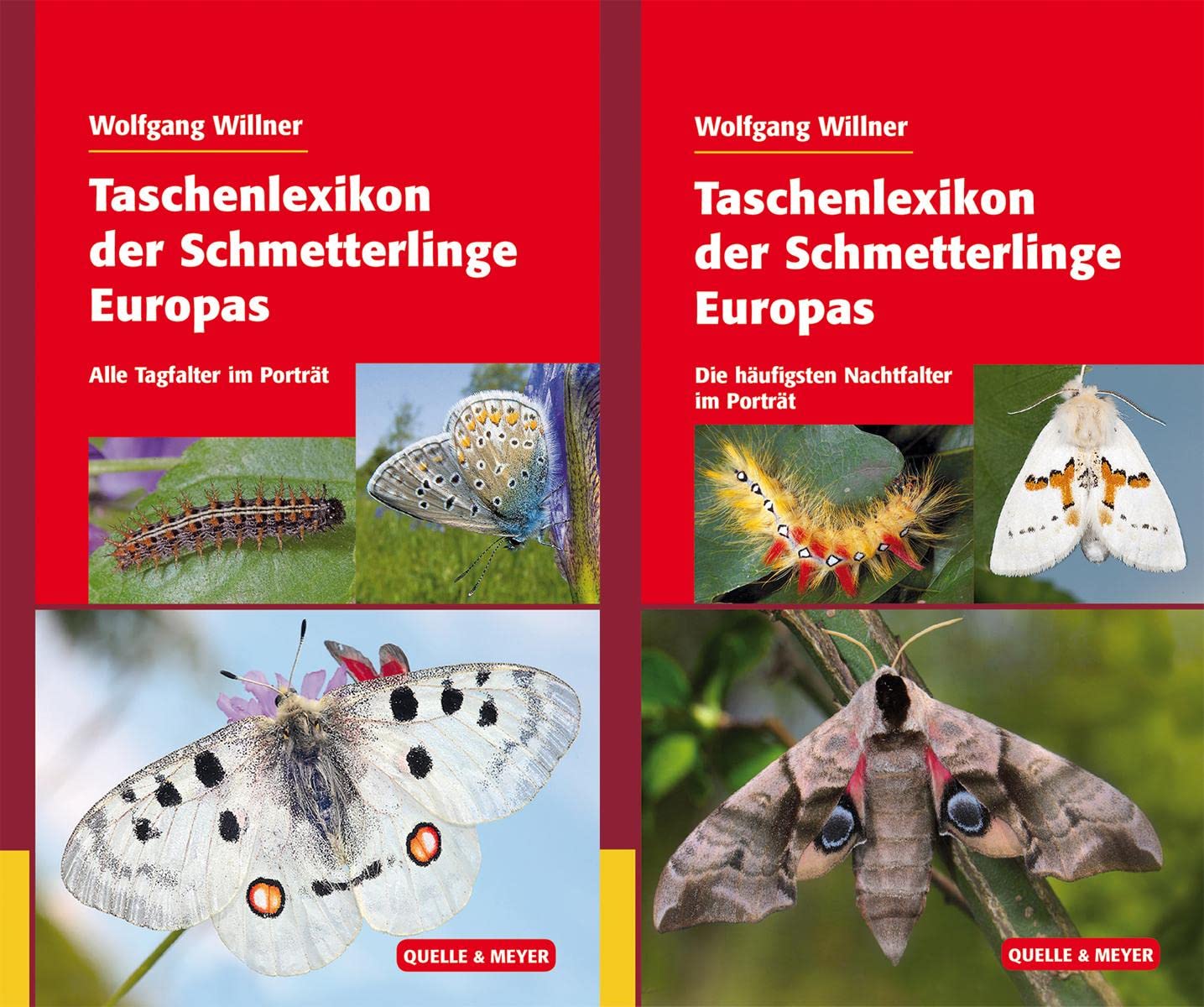 Taschenlexikon der Schmetterlinge Europas: Tag- und Nachtfalter im Set: Die häufigsten Nachtfalter im Porträt / Alle Tagfalter im Porträt (Quelle & Meyer Bestimmungsbücher) Leisure, Home & Garden