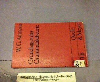 Grundlagen der Grammatiktheorie (UTB S (Small-Format): Uni-Taschenbücher) Books