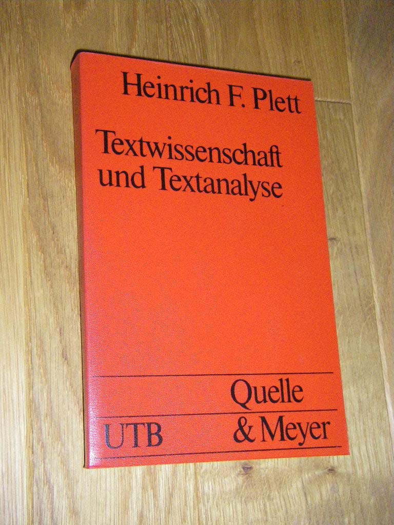 UTB Uni-Taschenbücher Nr. 328: Textwissenschaft und Textanalyse Natural Sciences