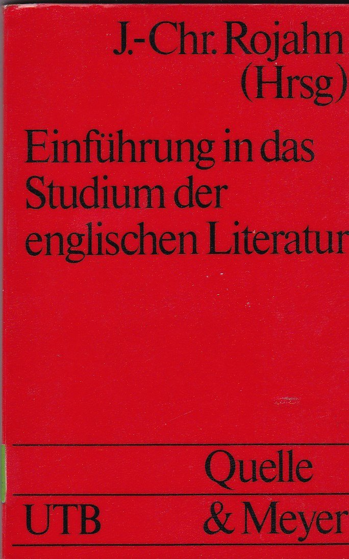 Einführung in das Studium der englischen Literatur. Books
