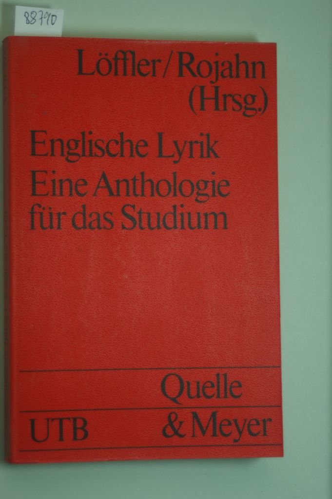 Englische Lyrik - Eine Anthologie für das Studium Books
