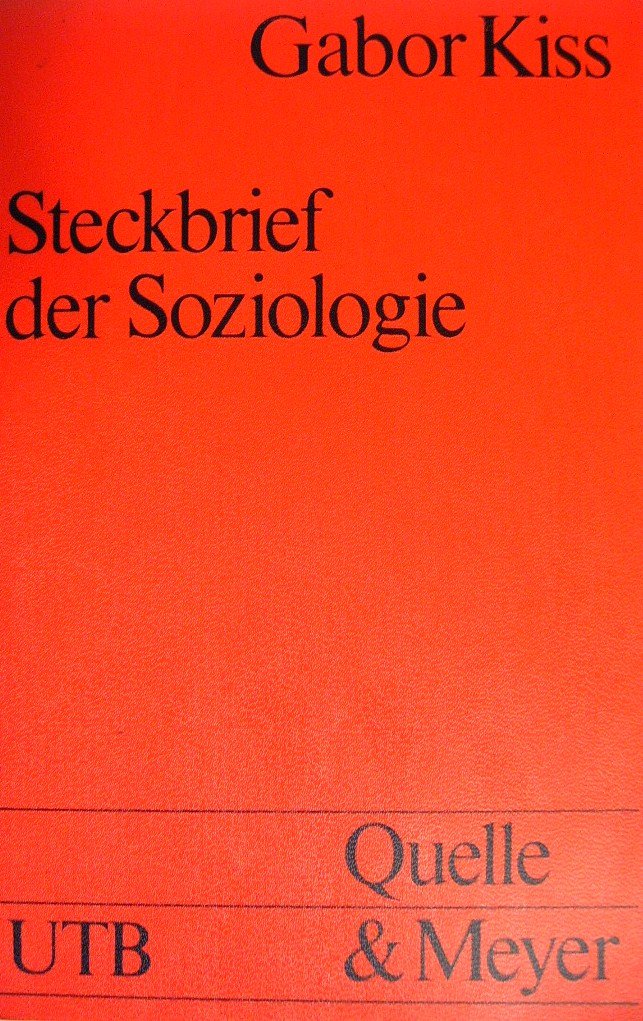 Steckbrief der Soziologie. Books
