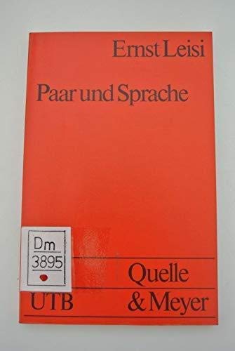 Paar und Sprache : Linguistische Aspekte der Zweierbeziehung. Books
