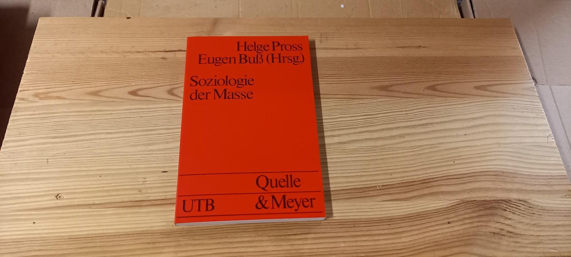 Soziologie der Masse (UTB S (Small-Format): Uni-Taschenbücher) General education
