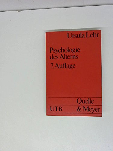 Psychologie des Alterns. Books