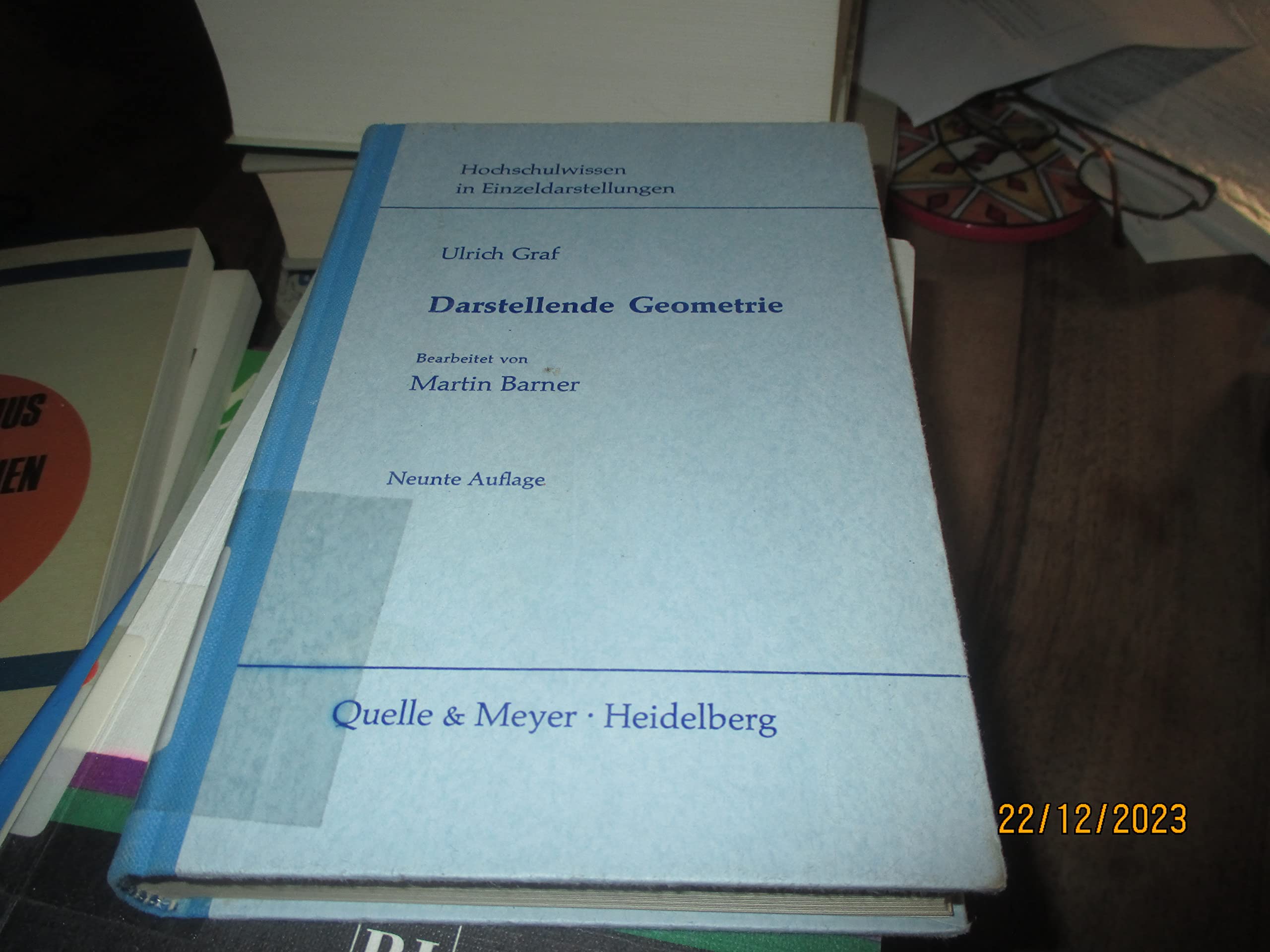 Darstellende Geometrie. Begründet von Ulrich Graf Books