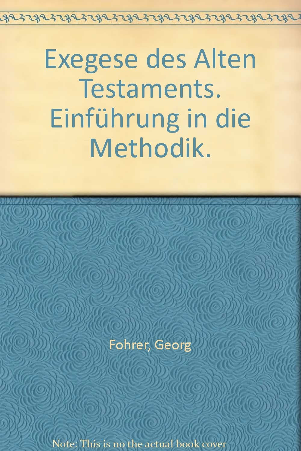Exegese des Alten Testaments Books