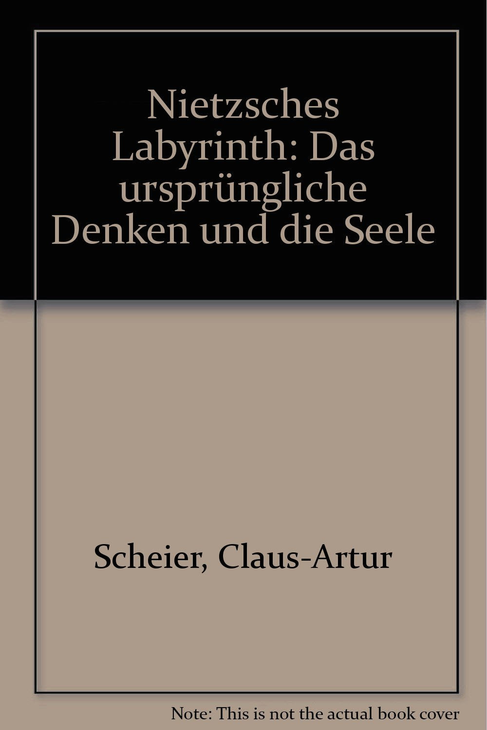 Nietzsches Labyrinth: Das ursprüngliche Denken und die Seele - Scheier, Claus A book