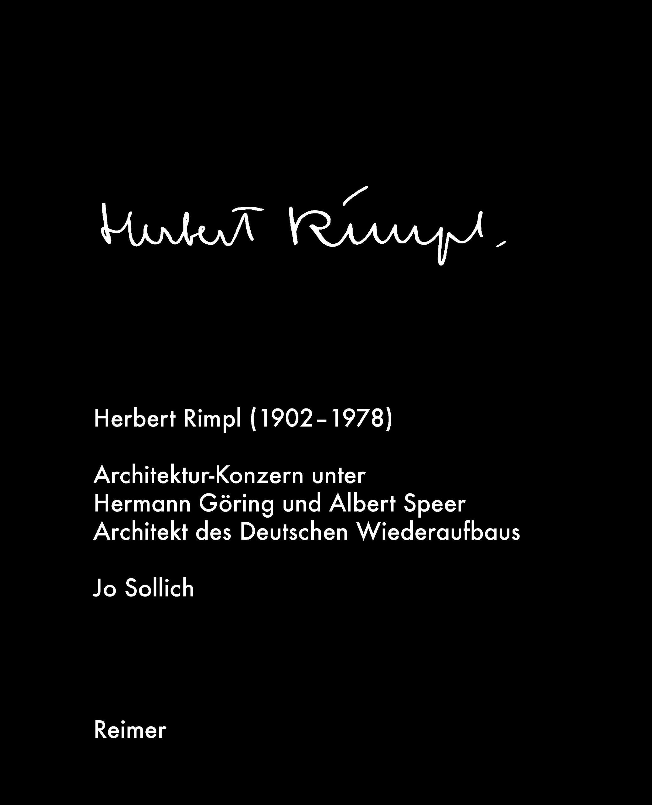 Herbert Rimpl (1902–1978) Social Sciences Books
