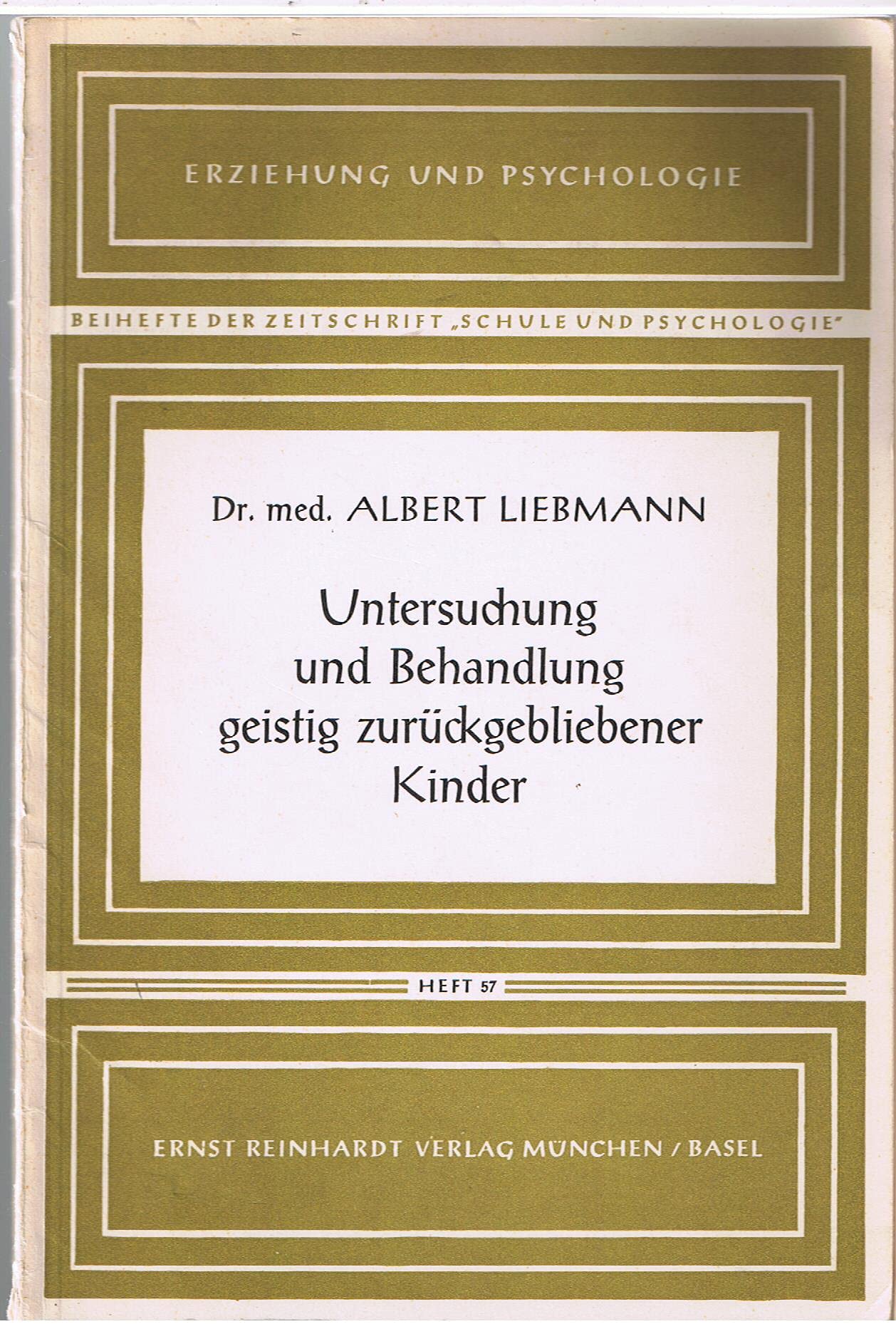 Untersuchung und Behandlung geistig zurückgebliebener Kinder Books