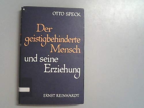Der geistigbehinderte Mensch und seine Erziehung. Books