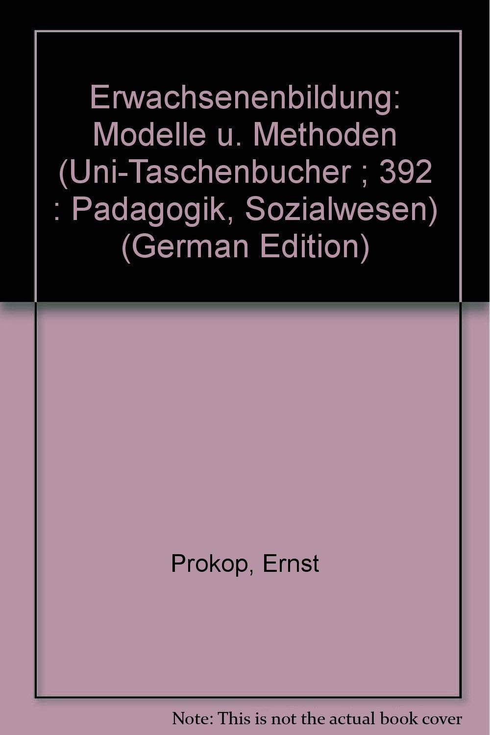 Erwachsenenbildung. Modelle und Methoden. Books