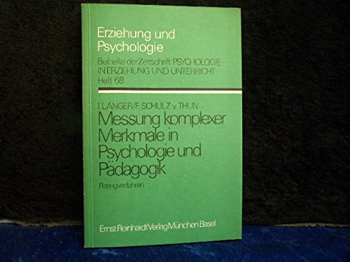 Messung komplexer Merkmale in Psychologie und Pädagogik, Ratingverfahren Psychology