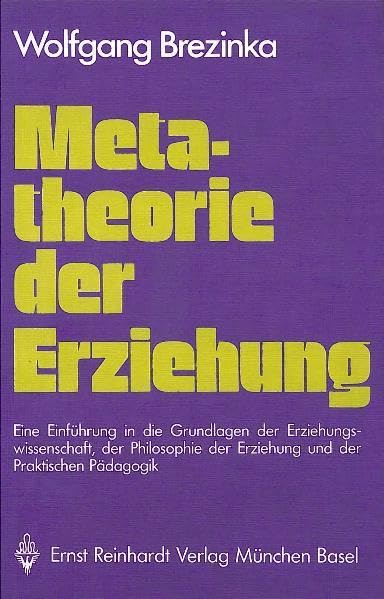 Metatheorie der Erziehung Education & Training