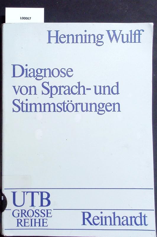 Diagnose von Sprach- und Stimmstörungen Books