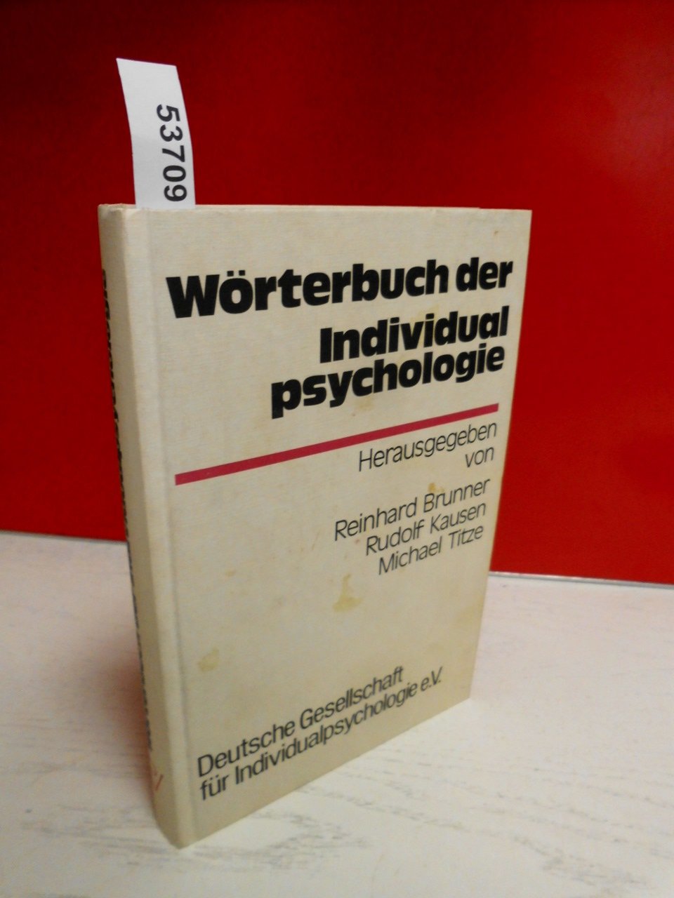 Wörterbuch der Individualpsychologie Psychology
