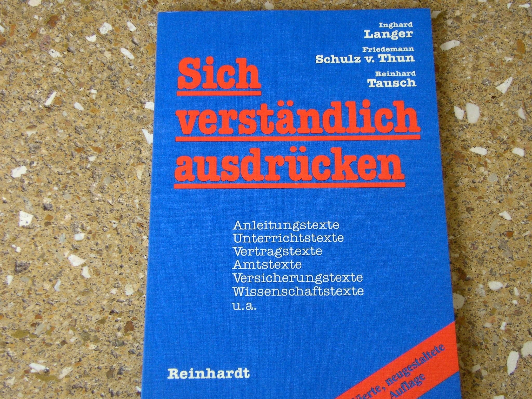 Sich verständlich ausdrücken Social Sciences