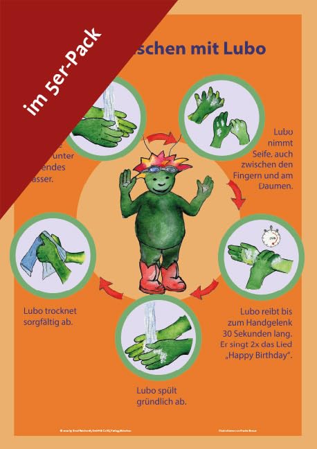 Hände waschen mit Lubo: (5er Pack) Education & Training