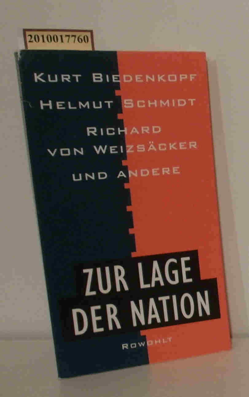 Zur Lage der Nation Professional & Reference Books