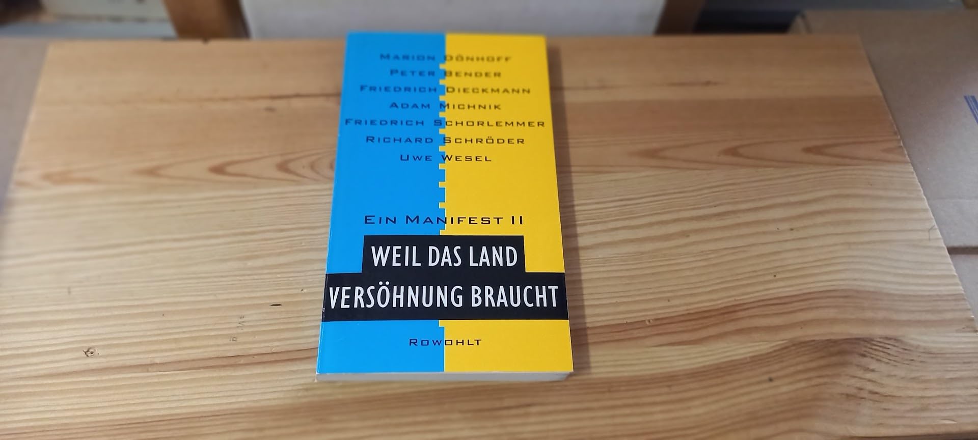 Ein Manifest II: Weil das Land Versöhnung braucht Politics & History
