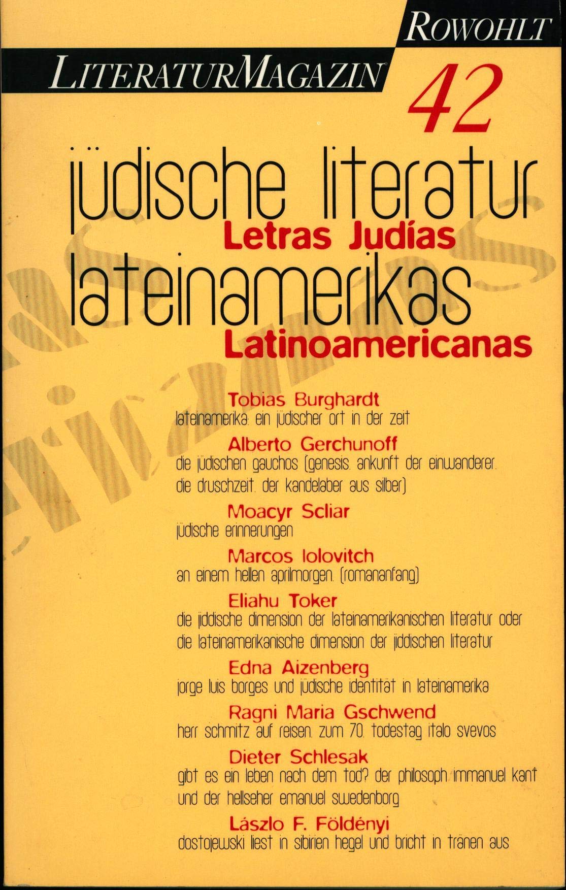 Jüdische Literatur Lateinamerikas - Letras Judias Latinoamericanas book