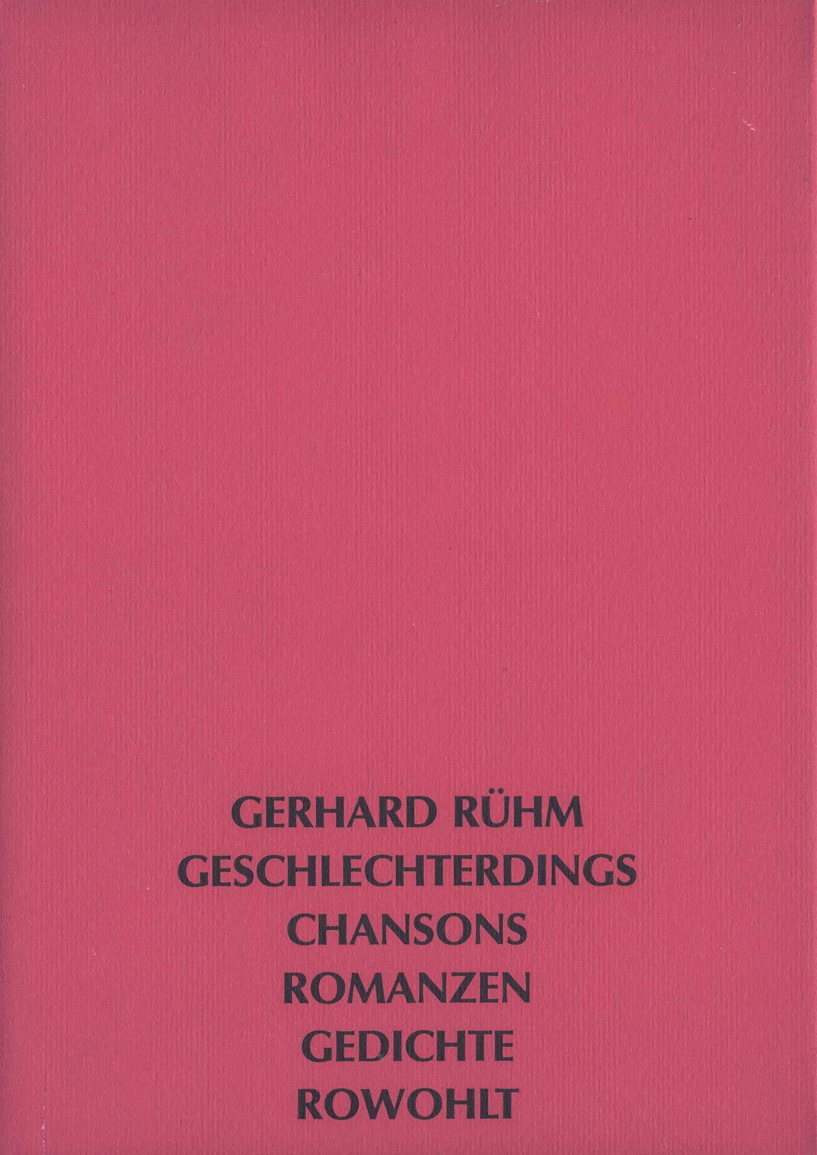 Geschlechterdings Poetry