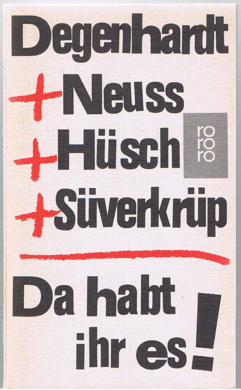 Da habt ihr es!: Stücke und Lieder für ein deutsches Quartett Film, Art & Culture