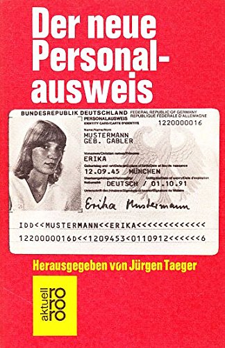 Der neue Personalausweis - Taeger, Jürgen book