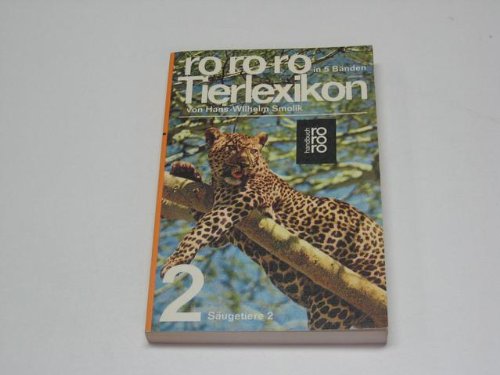 rororo Tierlexikon, 2: Säugetiere - 2. Teil Books