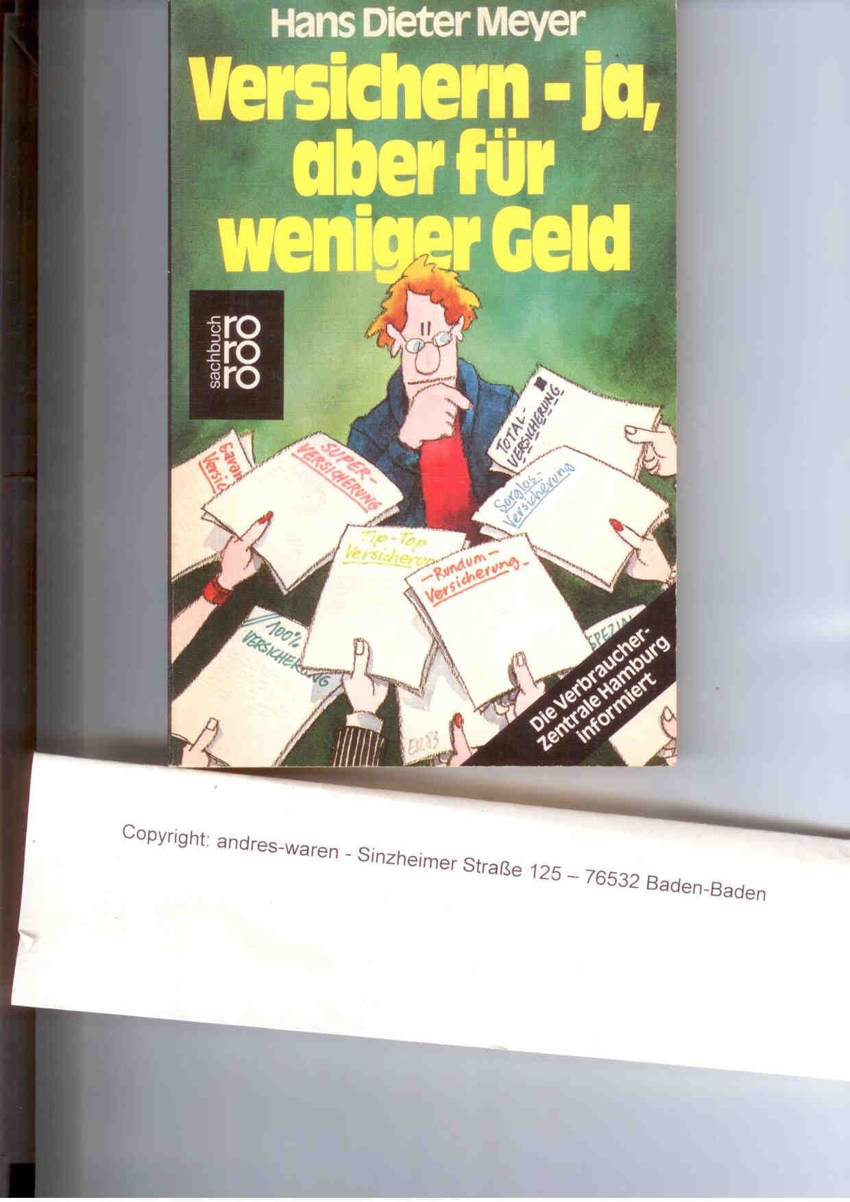 Versichern: ja, aber für weniger Geld: Die Verbraucherzentrale Hamburg informiert Business, Finance & Career