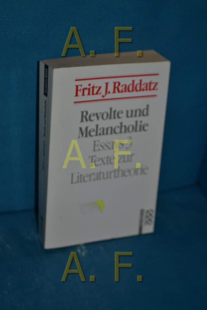 Revolte und Melancholie Social Sciences