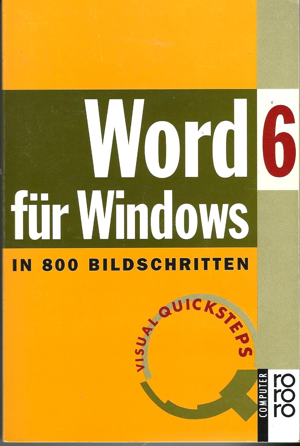 Word 6 für Windows in 800 Bildschritten (In Bildschritten) Books