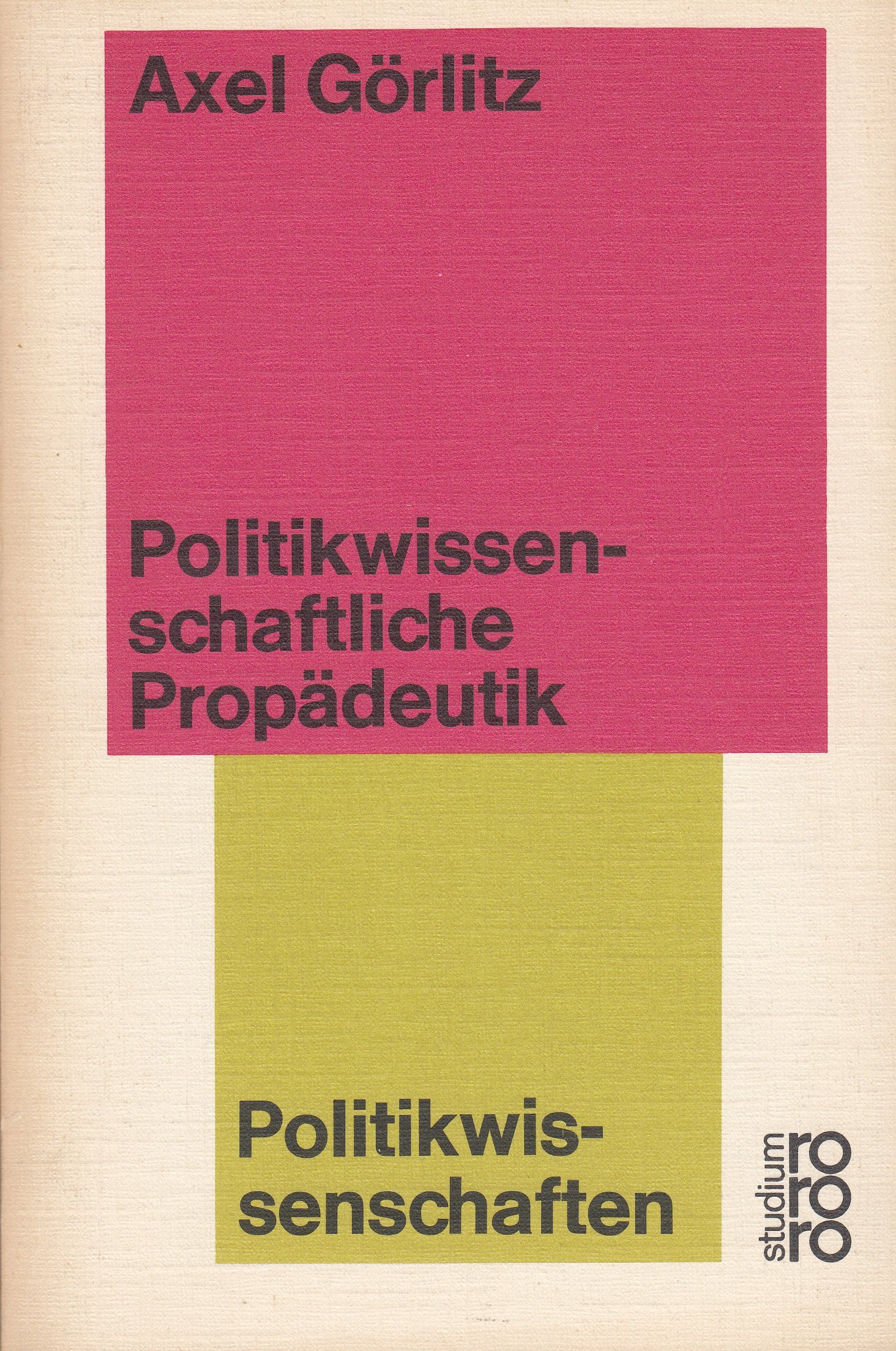Product Image: Politikwissenschaftliche Propädeutik