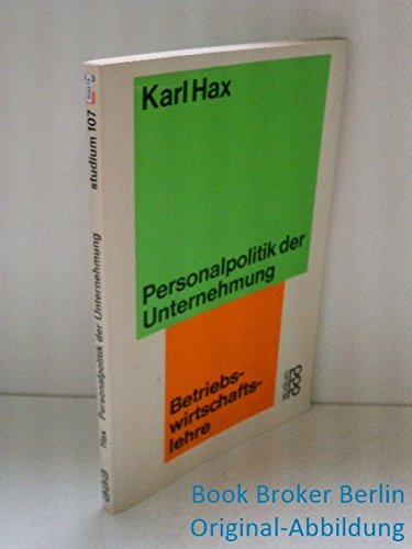 Personalpolitik der Unternehmung. Books