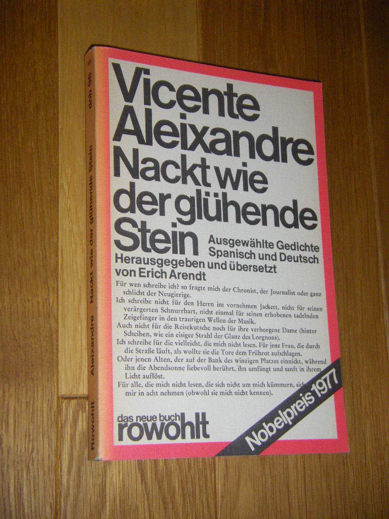 Nackt wie der glühende Stein. Ausgewählte Gedichte. Spanisch und Deutsch. Books