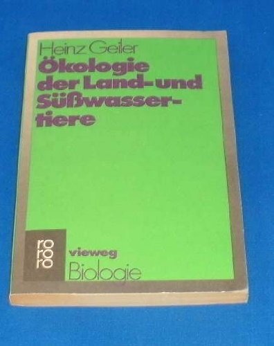 Ökologie der Land-und Süsswassertiere Books