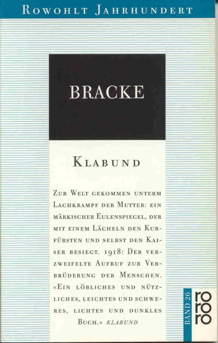 Bracke: Ein Eulenspiegel-Roman Contemporary literature Books