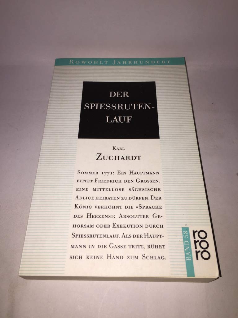 Der Spießrutenlauf Books