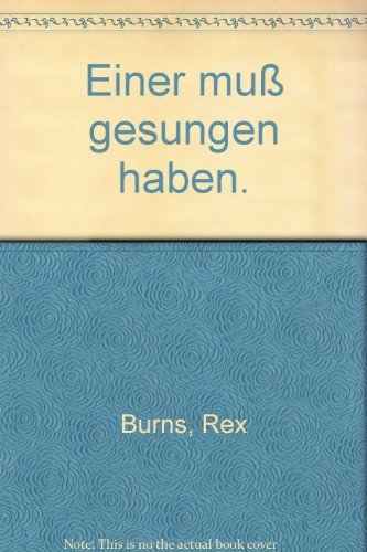 Einer muß gesungen haben. Books