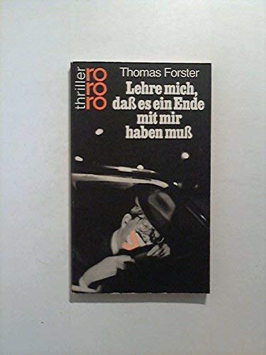 Lehre mich, daß es ein Ende mit mir haben muß. Books
